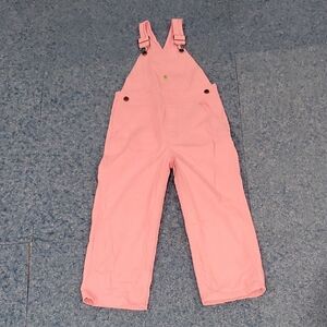 Carhartt Pink Denim Overalls, Size 5